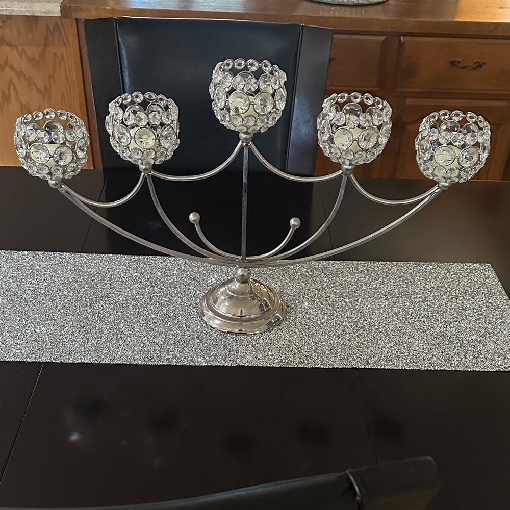 Elegant Silver Candelabra - Picture 3 of 17
